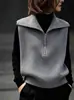 Nuevo Suéter de Punto Moda Femenina Estilo Coreano Primavera 2026, Súper Elegante, Corte Relajado, Adelgazante, Suéter Versátil