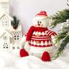 Nuevo Adorno Navideño Transfronterizo Muñeco de Terciopelo Papá Noel Muñeco de Nieve Alce Decoración de Ventana Regalo de Navidad