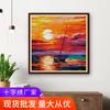 Needle love 99 novo fio de ponto cruz bordado série paisagem pôr do sol bordado saco de material pintura decorativa para sala de estar atacado de fábrica