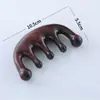 Fabricante Combinação de Madeira de Sândalo Verde Sul-Americana Dentes Cinco Pressionando Combinação de Meridianos Couro Cabeludo Pescoço Combinação Massageadora de Sândalo Atacado