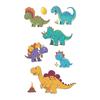 Adesivo Tatuagem Temporária Glitter Dinossauro Divertido Lavável À Prova D'água Duradouro Quebra-Cabeça Cartão de Cor Ventilado Braço Rosto Infantil