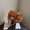 Bolsa rombo fresh 2023 nova bolsa mensageiro de moda nicho bolsa feminina inverno versátil corrente ins bolsa