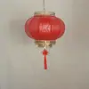6# Venda Direta Exterior À Prova D'água Estilo Chinês Publicidade Lanternas Vermelhas Grandes Estilo Antigo Decoração de Hotel Lanternas de Melão de Inverno Lanternas de Pele de Ovelha