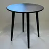 Conjunto de Mesa y Sillas Moderno para Exterior para Área de Ocio en Balcón, Mesa Redonda de Acero al Carbono para Patio al Aire Libre, Muebles de Plástico para Uso en Exterior de Tienda de Té de Leche