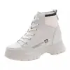Botas Martin Vintage para Aumentar la Altura 2024 Otoño e Invierno Nuevos Éxitos Combinan con Todo Suela Gruesa Forradas de Borrego Piel Botas de Caña Alta Zapatos para Mujer