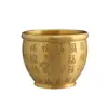 Latón Riqueza-haciendo Tesoro Cobre Tarro Adornos Taza Baifu Tarro de Arroz Hogar Oficina Escritorio Decoración Artesanías