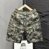 Pantalones Cortos Camuflados Finos de Verano para Hombre Nuevos Bolsillos Cargo Holgados Casuales de Cinco Puntos