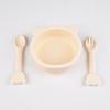 Tigela de Comida para Bebê Transfronteiriça, Tigela de Silicone para Bebê, Aprendizagem Infantil para Comer, Louça Infantil, Tigela com Ventosa Anti-Queda, Tigela de Urso