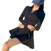 Traje de baño nuevo de una pieza para mujer, que cubre el vientre, adelgazante, color sólido, simple, sexy, conservador, realza el busto pequeño, para aguas termales