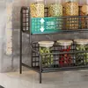 Estante de Especias para Cocina Encimera Condimentos Botellas de Salsa de Soja Vinagre Sal Especias Estante de Almacenamiento Multifuncional de Escritorio de Múltiples Capas