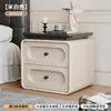 Mesita de noche Vintage 2026 Venta Caliente Pequeña para el Hogar Dormitorio Estilo Antiguo Madera Maciza Mesita de Noche Armario de Almacenamiento No Requiere Ensamblaje