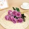 7 Cabeças Rosa Pérola Estilo Outono Cena de Casamento Sala de Estar Buquê Enfeites Flores Artificiais Fabricantes de Comércio Exterior Atacado Flores Artificiais