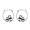 Yanbai Accesorios de Clip para Oreja de Animal Lindo Panda con Orejas Europeos y Americanos de Venta Caliente Transfronteriza para Mujeres, Pendientes de Goteo de Aceite Modernos y Únicos