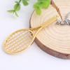 Deseo Serie Fitness Popular Creativa de Aliexpress Raqueta de Tenis Raqueta de Bádminton Llavero Colgante de Metal Collar