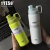 Tyeso Termo para Deportes al Aire Libre de Gran Capacidad Esmerilado Botella de Agua Portátil 1500ml para Hombres y Mujeres Aislamiento Térmico Botella de Agua Fría