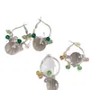 Aretes de Aro de Cristal de Color Transparente Hielo para Mujer, Nuevo Estilo Popular 2026, Aretes Súper Hermosos, Colgantes de Oreja para Vacaciones