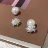 Pendientes de Perla Fuegos Artificiales Dual-Wear, Pendientes de Estilo de Lujo Ligero de Nicho de Gama Alta, Nuevos Pendientes Populares Verano 2026