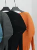 Top plisado estilo Issey Miyake para mujer, Nuevo diseño irregular de manga larga para la primavera de 2026 para mujer