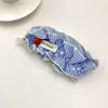Presilha Banana de Cetim com Bolinhas Nuvem para Penteado Completo na Parte de Trás da Cabeça, Presilha de Rabo de Cavalo que Aumenta a Altura, Acessório de Cabelo, Ornamento de Cabelo Estilo Coreano para Meninas