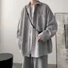 Moda Nova Elegante Ins Camisa de Manga Longa Versátil Preguiçosa Artística Popular Japonesa Simples Moda Harajuku