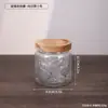 Pote de Vidro com Padrão Embossado Espesso Recipiente para Armazenamento de Cereais na Cozinha Estilo Corda de Cânhamo Garrafa para Armazenamento de Lanches Flores Chá Produtos Secos