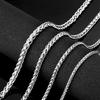 Joyería de guerrero de acero al por mayor Collar para hombre coreano cadena azul de acero de titanio suministro de comercio electrónico transfronterizo