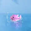 Decoraciones en miniatura, creativas y adorables de delfín multicolor que brillan en la oscuridad para acuarios y peceras - Accesorios DIY y pequeños adornos