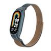 Adecuado para Correa Xiaomi Mi Band 8, Pulsera de Bucle Magnético Milanesa, Caja de Metal, Correa Xiaomi Mi Band 7