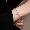 Pulsera Geométrica Redonda de Flor de Zirconia Transfronteriza Europea y Americana Estilo Retro de Moda Pulsera Joyería de Lujo Ligero Al por Mayor