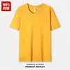 Camisetas de Manga Curta de Algodão Puro de Peso Pesado, Camisetas Publicitárias Personalizadas, Roupas de Trabalho, Uniformes de Grupo, Roupas de Trabalho com Logo Impresso