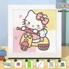 Stickers de Pintura de Diamantes para Niños con Diamantes Completos Hecho a Mano DIY Mosaico Cristal Punto Diamante con Marco 2024 Nueva Pintura de Diamantes para Niños