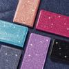 Aplicable a la funda de cuero para teléfono móvil Samsung Note20 A91, funda protectora con soporte para tarjetas con succión de purpurina, funda de cuero A11