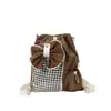 Mochila Grande com Cordão Estilo Coreano Bolsa Transversal Feminina 2026 Nova Fofa Estilo Acadêmico Menina Bolsa com Cordão Ita Bag