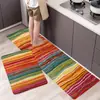 Alfombrilla Antideslizante para Suelo de Cocina al por Mayor Alfombra de Cocina de Franela Absorbente de Agua a Prueba de Aceite Fácil de Limpiar Felpudo de Cocina