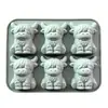 Nova Forma de Gelo 3D Vaca das Terras Altas Mini Vaca das Terras Altas Molde de Gelo de Silicone