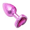 Novo Produto Artesanal Gelo Flor de Metal em Formato de Coração Plug Anal para Uso Externo, Plug Anal Unissex para Homens e Mulheres, Brinquedo Sexual