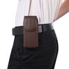 Para Samsung Z Fold3 bolsa de cintura de cuero de primera capa funda tipo libro para teléfono plegable Huawei Mate X bolsa colgante para pantalla plegable