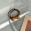 Versão coreana de anel de cabelo de acrílico colorido simples, faixa de cabeça de gelatina, elástico, flor de cabelo de alto valor, prendedor de cabelo, atacado, feminino