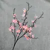 Flores de magnolia artificiales de 9 ramas para decoración de salón de bodas, arreglos florales para pasillo, flores artificiales de seda para bodas al aire libre, venta al por mayor transfronteriza