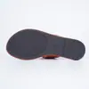 Nuevas sandalias planas tejidas de importación para mujer, con hebilla de cinturón, ligeras, sandalias casuales de playa, elegantes y versátiles