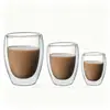 Tazas Personalizadas de Doble Capa con Forma de Huevo en una Variedad de Estilos, Simples y Modernas para Uso Doméstico, Adecuadas para Leche y Café, Hechas de Vidrio de Borosilicato Alto