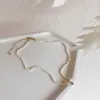 Colar de Pérolas de Água Doce em Partículas Pequenas com Formato Corrente de Clavícula Feminino Estilo Frio Simples Elegante Moderno