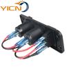 Panel Modificado para Coche Uno a Dos Transfronterizo Interruptor Impermeable Cargador de Coche Pantalla Digital Cargador USB para Coche Modificado