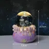 Bola de Cristal Esculpida Céu Estrelado Luz Noturna Giratória Ornamentos Decorações de Quarto Presentes de Aniversário para Meninas e Melhores Amigas