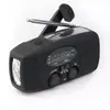 Luz USB, Power Bank Multifuncional de Manivela, Geração de Energia ao Ar Livre, Rádio de Emergência Solar para Exterior