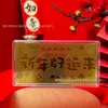 Billete de oro conmemorativo de oro puro 999 con grabado de logotipo personalizado, personalizado para eventos corporativos y regalos de inauguración