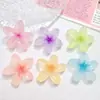 Brillo Fino Hielo Transparente Flor de Cinco Pétalos Accesorios DIY Pegamento Cremoso Funda para Teléfono Móvil Caja de Papelería Pasador Diadema Parche de Refrigerador de Resina