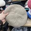 Boina Simples de Estilo Japonês para Mulheres Verão Fino Oco Tencel Bud Cap Internet-famoso Chapéu de Pintura Britânica