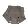 Braguitas de Encaje Floral Francés Ligeras con Control de Abdomen para Mujer, de Modal de Cintura Alta, Amigables con la Piel, Cómodas, con Triángulo Antibacteriano de Algodón Puro en la Entrepierna