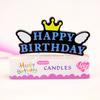 Velas de Letras de Cumpleaños Creativas en Inglés Nuevas Velas de Placa de Letras Creativas para Decoración de Pastel Coloridas de Dibujos Animados